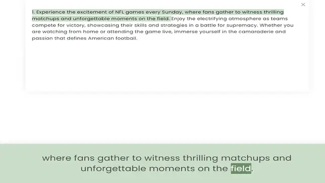 Video thumbnail for matchups and unforgettable moments on the field. Enjoy the electrifying atmosphere as teams compete for victory, showcasing their skills and strategies in a battle for supremacy. Whether you are watching from home or attending the game li