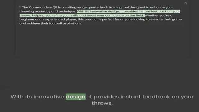 Video thumbnail for throwing accuracy and technique. With its innovative design, it provides instant feedback on your throws, helping you refine your skills and boost your confidence on the field. Whether you're a beginner or an experienced player, this prod