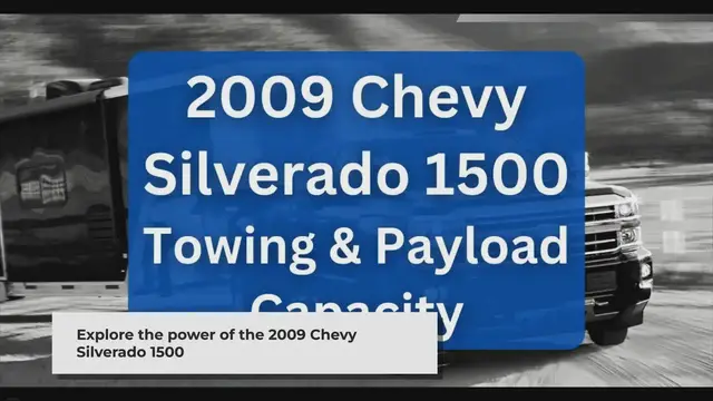 Video thumbnail for 2009 Chevy Silverado 1500 Towing Capacity and Payload  (with Charts)
