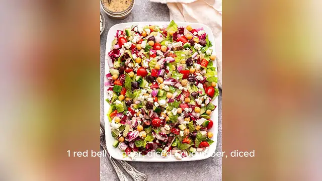 Video thumbnail for chopped salad recipe