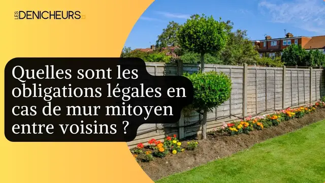 Video thumbnail for 🧱​⚖️Quelles sont les obligations légales en cas de mur mitoyen entre voisins ? 💁🏻