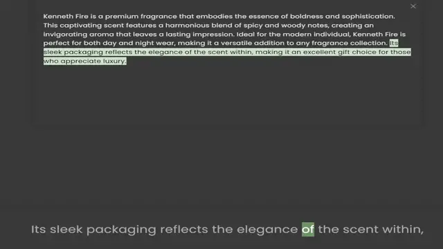 Video thumbnail for This captivating scent features a harmonious blend of spicy and woody notes, creating an invigorating aroma that leaves a lasting impression. Ideal for the modern individual, Kenneth Fire is perfect for both day and night wear, making it