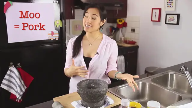 'Video thumbnail for Thai BBQ Pork Skewers Recipe หมูปิ้ง - Hot Thai Kitchen_(720P_HD)'