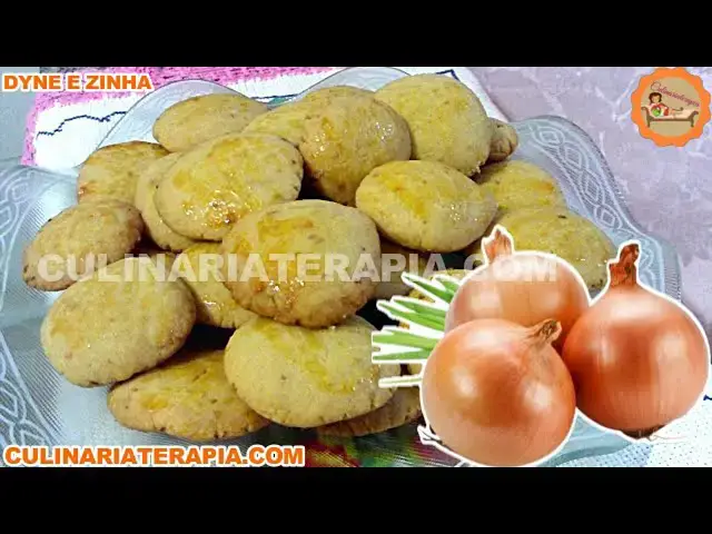 Video thumbnail for Biscoito Salgado de Cebola com Apenas 4 Ingredientes Fácil e Rápido