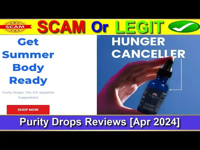 Video thumbnail for Purity Drops Reviews (April 2024) - Is This An Original Product? Find Out! | Product Review