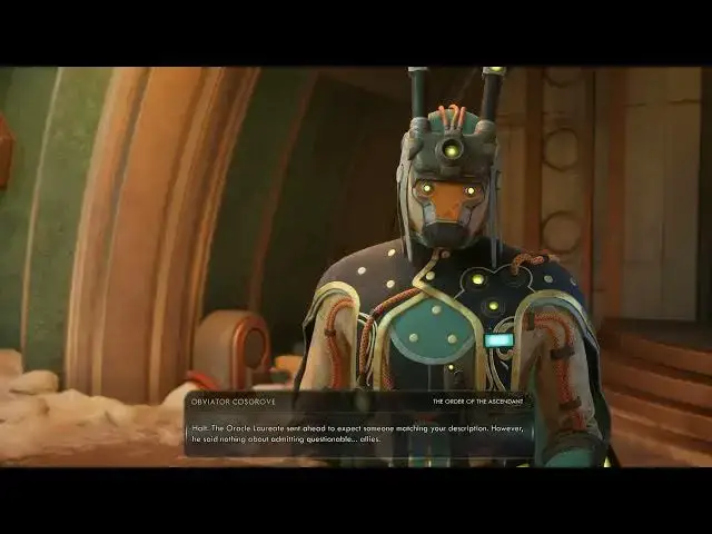 'Video thumbnail for The Outer Worlds 2 - An Equitable Arrangement: Reach Laplace's Garden: Talk To Obviator Cosgrove'