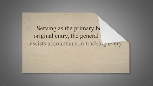 Video thumbnail for General Journal in Accounting