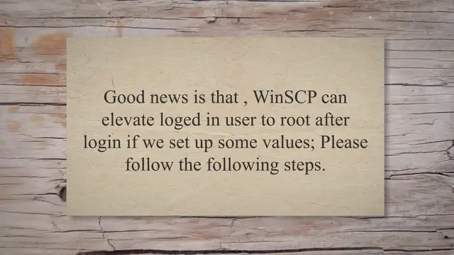 'Video thumbnail for Winscp with root user'