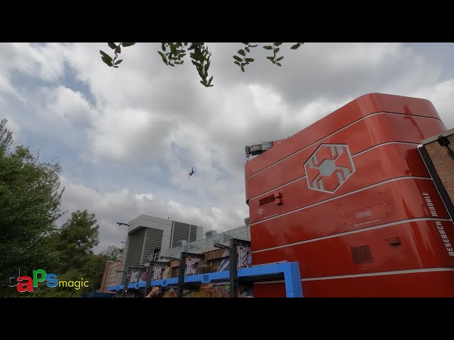 Video thumbnail for Updated Spider-Man Stunt Show at Avengers Campus - Disney California Adventure - April 2022