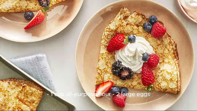 Video thumbnail for crepe recipe