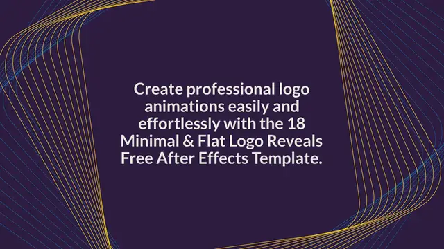 Video thumbnail for 18 Minimal & Flat Logo Reveals Free After Effects Template