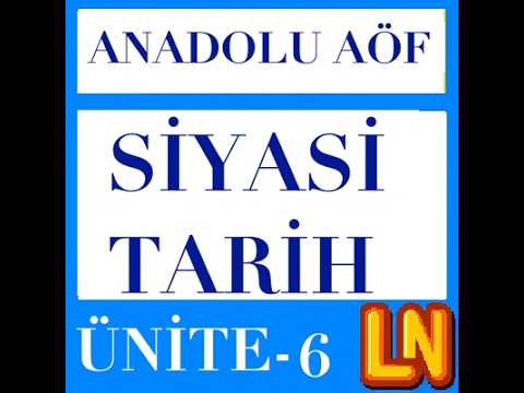 Video thumbnail for TAR118U Siyasi Tarih Ünite 6