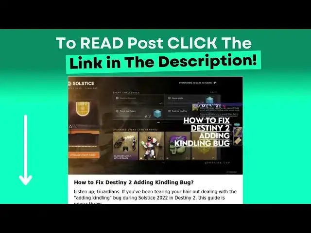 Video thumbnail for How to Fix Destiny 2 Adding Kindling Bug?