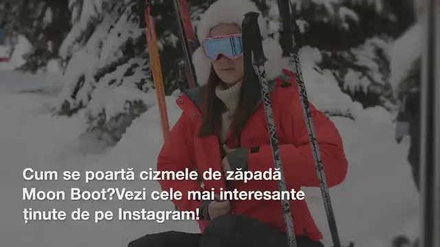 Video thumbnail for Cum se poartă cizmele de zăpadă Moon Boot? Vezi cele mai interesante ținute de pe Instagram!