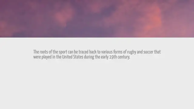 Video thumbnail for What Year Did American Football Start