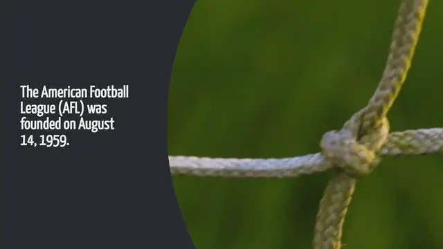 Video thumbnail for When Was The American Football League Founded