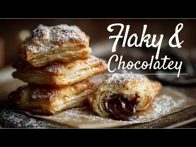 Video thumbnail for Perfect Flaky Chocolate Pastry Puffs – Better Than a Bakery!