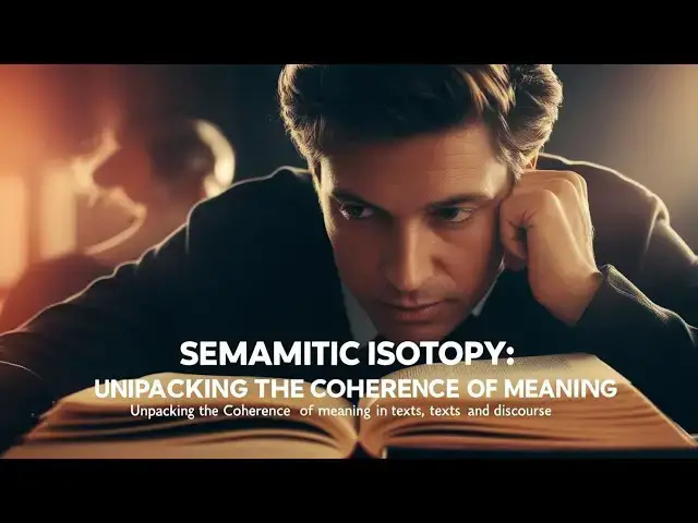Video thumbnail for Semantic Isotopy: How Meaning Repeats in a Text