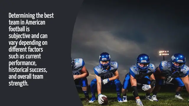 Video thumbnail for What Is The Best Team In American Football