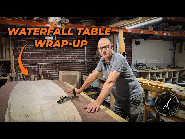 Video thumbnail for Waterfall Table Build Part 3: From Curved Veneers to a Flawless Finish