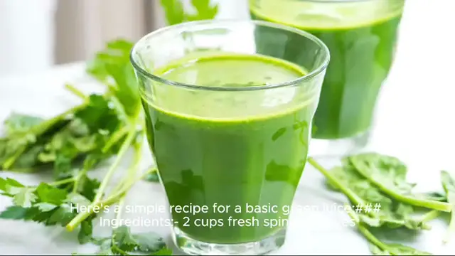 Video thumbnail for green juice recipe