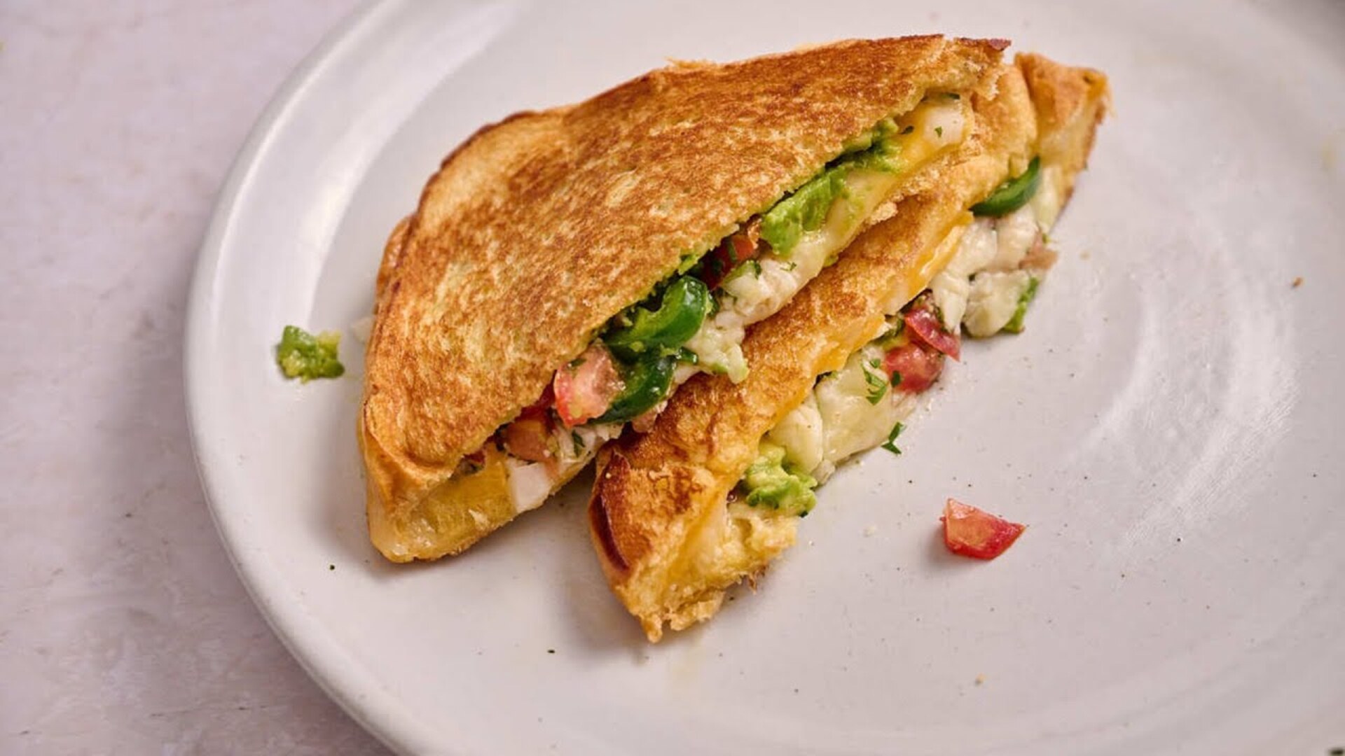 Video thumbnail for Stacked Tex-Mex Grilled Cheese Recipe