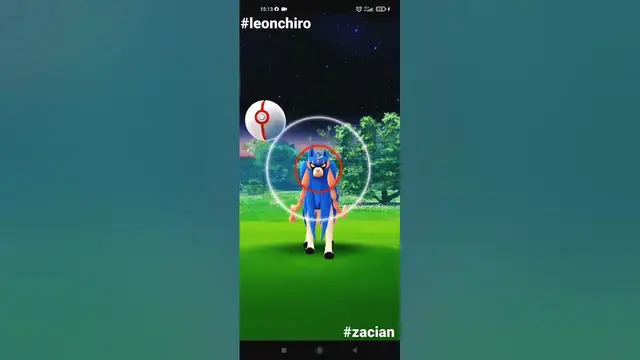Video thumbnail for 🐶 Zacian Appear On Pokemon Go! Zacian Raid Pokemon Go With Leon Chiro 🐶🐕 #zacian #shorts #pokemongo