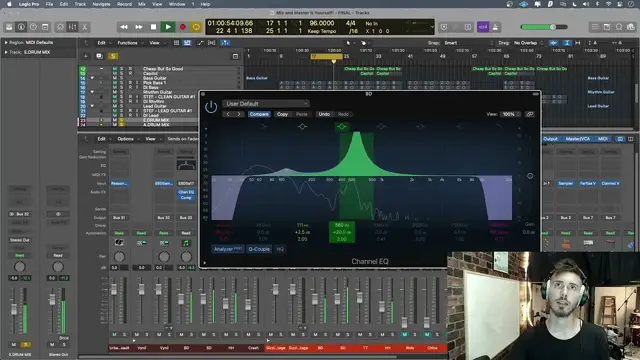 Video thumbnail for EQing Kick Drum in Logic Pro X - MIX and MASTER IT Yourself!