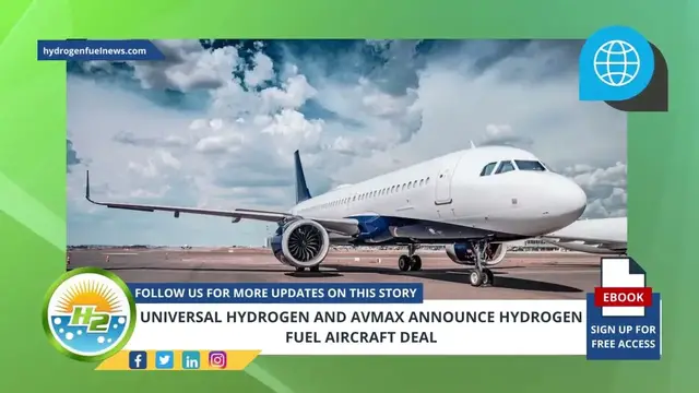 Video thumbnail for Universal Hydrogen and Avmax announce hydrogen fuel aircraft deal