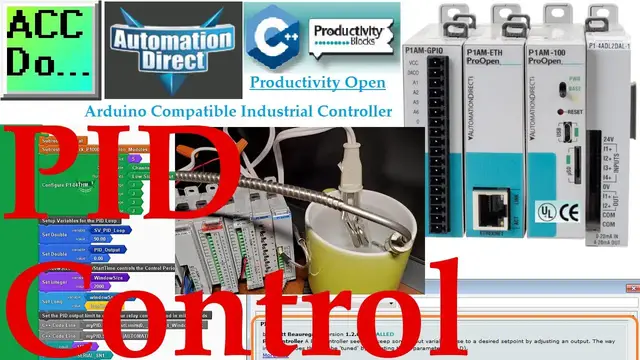 Video thumbnail for Productivity Open P1AM Industrial Arduino PID Control