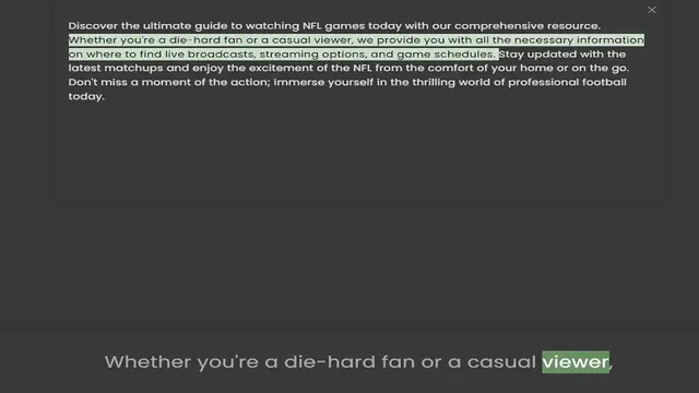 Video thumbnail for Whether you're a die-hard fan or a casual viewer, we provide you with all the necessary information on where to find live broadcasts, streaming options, and game schedules. Stay updated with the latest matchups and enjoy the excitement of