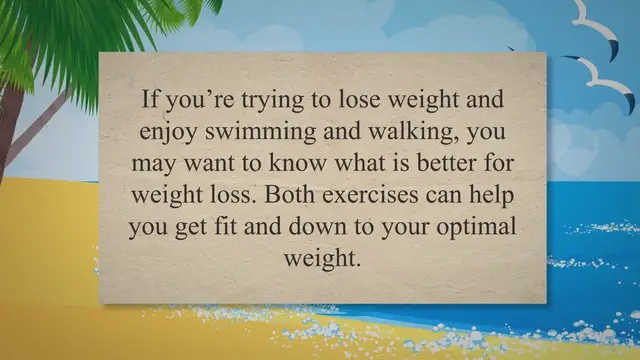 Video thumbnail for Swimming Vs. Walking For Weight Loss