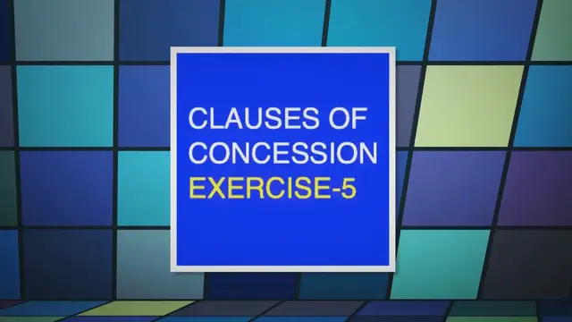 Video thumbnail for Clauses Of Concession Exercise – 5