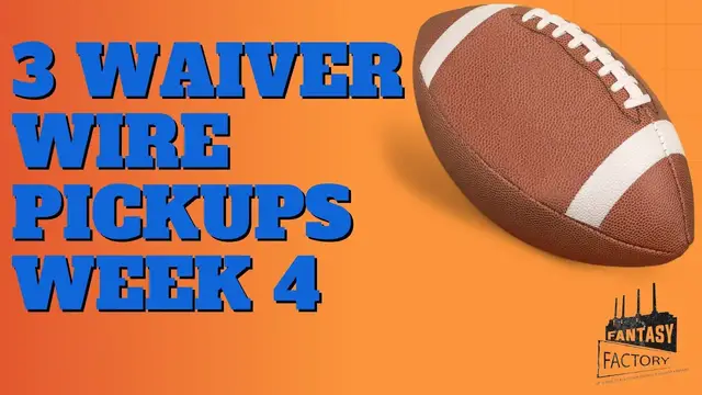 Video thumbnail for Fantasy Football advice week 4 Sleeper's Sleepers
