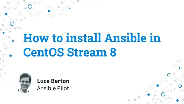 Video thumbnail for How to install Ansible in CentOS Stream 8 using the EPEL Next repository
