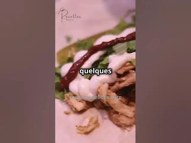 'Video thumbnail for Wrap Poulet Chaud Saveurs en Toute Simplicité'