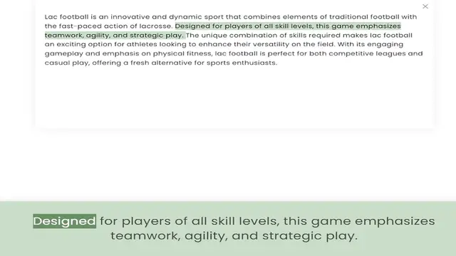 Video thumbnail for the fast-paced action of lacrosse. Designed for players of all skill levels, this game emphasizes teamwork, agility, and strategic play. The unique combination of skills required makes lac football an exciting option for athletes looking