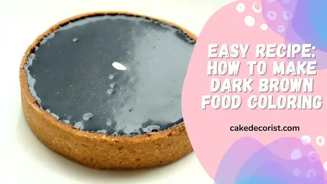 Video thumbnail for Easy Recipe How To Make Dark Brown Food Coloring