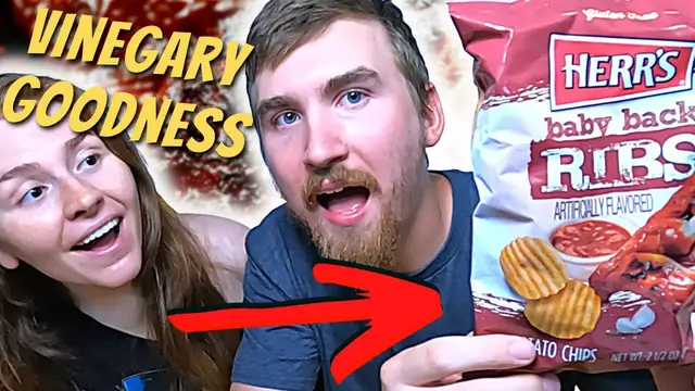 Video thumbnail for Herr’s Baby Back Ribs Potato Chips | YOU HAVE TO TRY THESE!