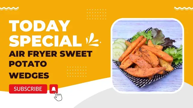 'Video thumbnail for How To Make Air Fryer Sweet Potato Wedges: The Perfect Side Dish!'