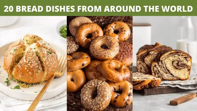 Video thumbnail for 20 Bread Dishes From Around the World | Chocolate babka, Muffins, Hot cross buns and more