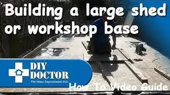 Video thumbnail for Laying a large shed, storage or workshop base