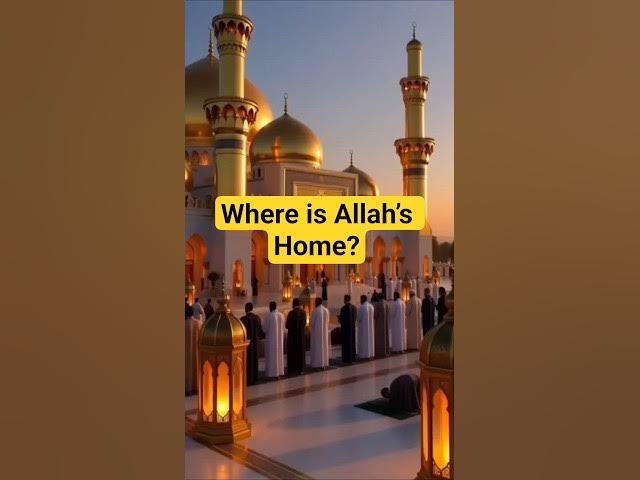 Video thumbnail for Where is Allah’s Home? Jawab Dil Mein Hai!❤️#Allah#AllahKaGhar#MomineenKaDil#IslamicShorts