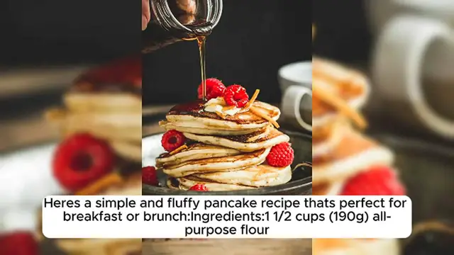 Video thumbnail for Fluffy and Topped With Maple Syrup Pancakes