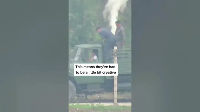 'Video thumbnail for NORTH KOREA’s Wood-Burning Cars #shorts'