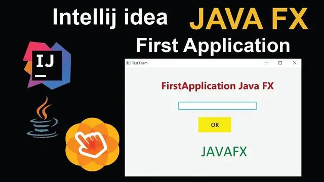 Video thumbnail for Intellij idea Java Fx Create first application