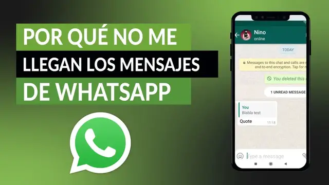 Video thumbnail for ¿Por qué llegan tarde o no me llegan los mensajes de WHATSAPP hasta que lo abro?