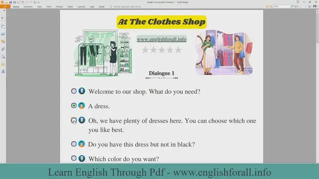 Video thumbnail for English Conversation Practice - At The Clothes Shop