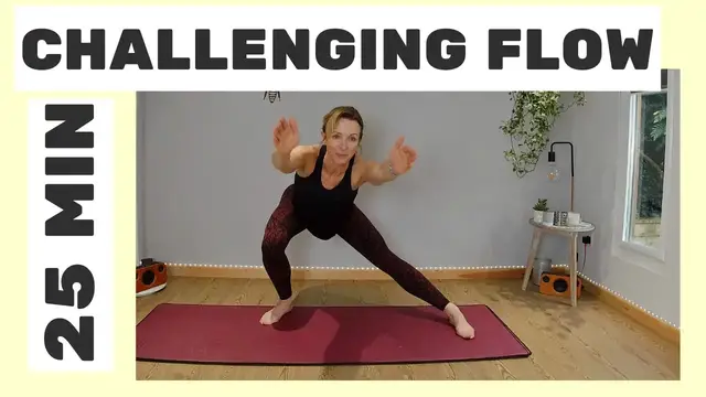 Video thumbnail for 25 min challenging Pilates flow workout