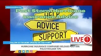 Video thumbnail for Spanish Version - Hurricane insurance companies release post Ian policyholder tips